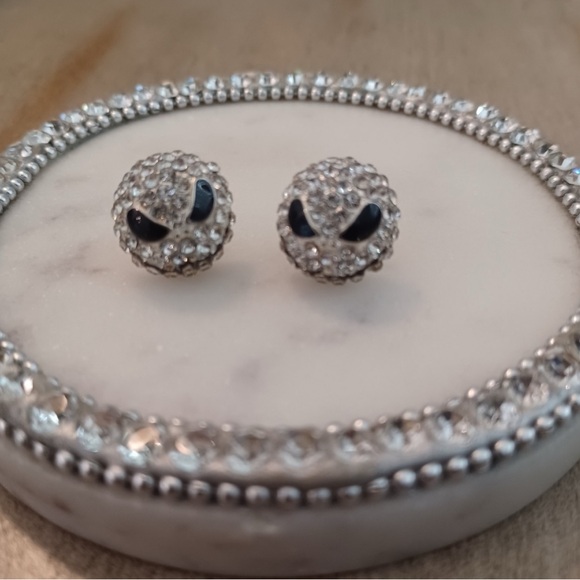 Jewelry - 🎀Host Pick 🎀 Jack Skellington Crystal Rhinestone Earrings
